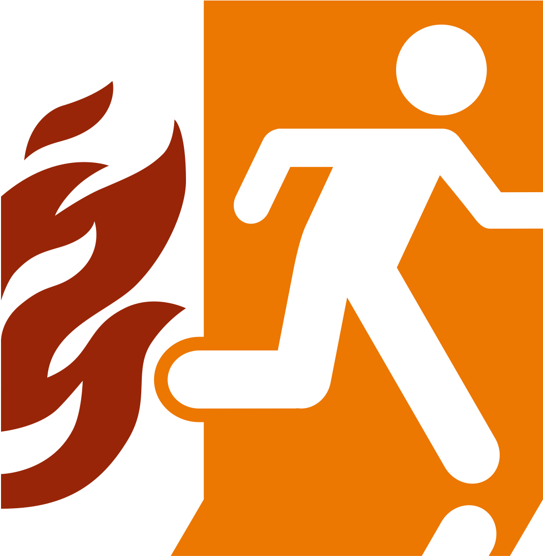 Fire Drill Clip Art - Emergency Fire Drill Logo - Png Download (1109x1135), Png Download