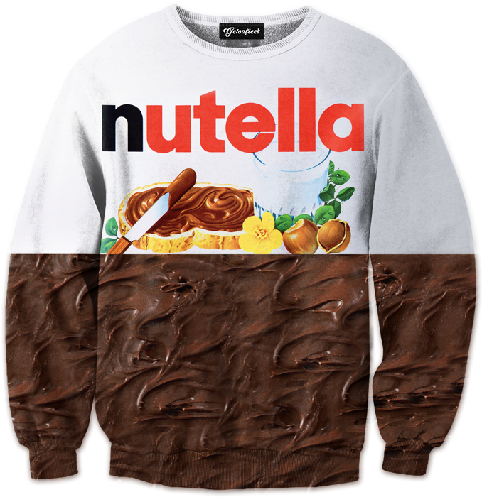 Nutella Tracksuit - Nutella Hoodie Clipart (700x700), Png Download