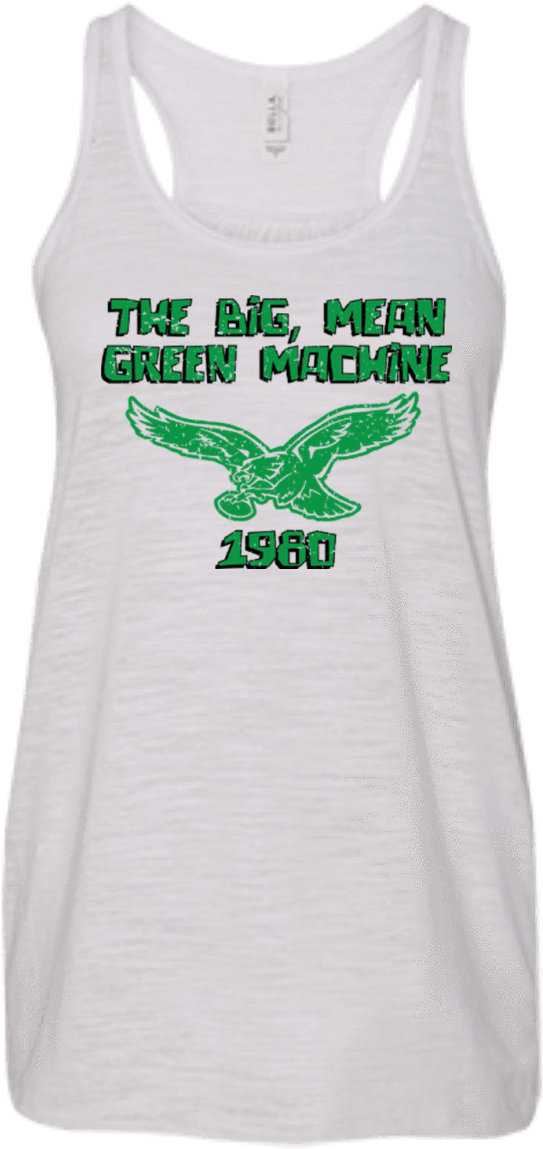 1980 Philadelphia Eagles Inspired Flowy Racerback Tank - Active Tank Clipart (543x1149), Png Download