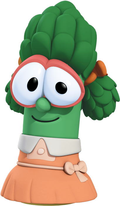 Download - Female Veggie Tales Characters Clipart (552x818), Png Download