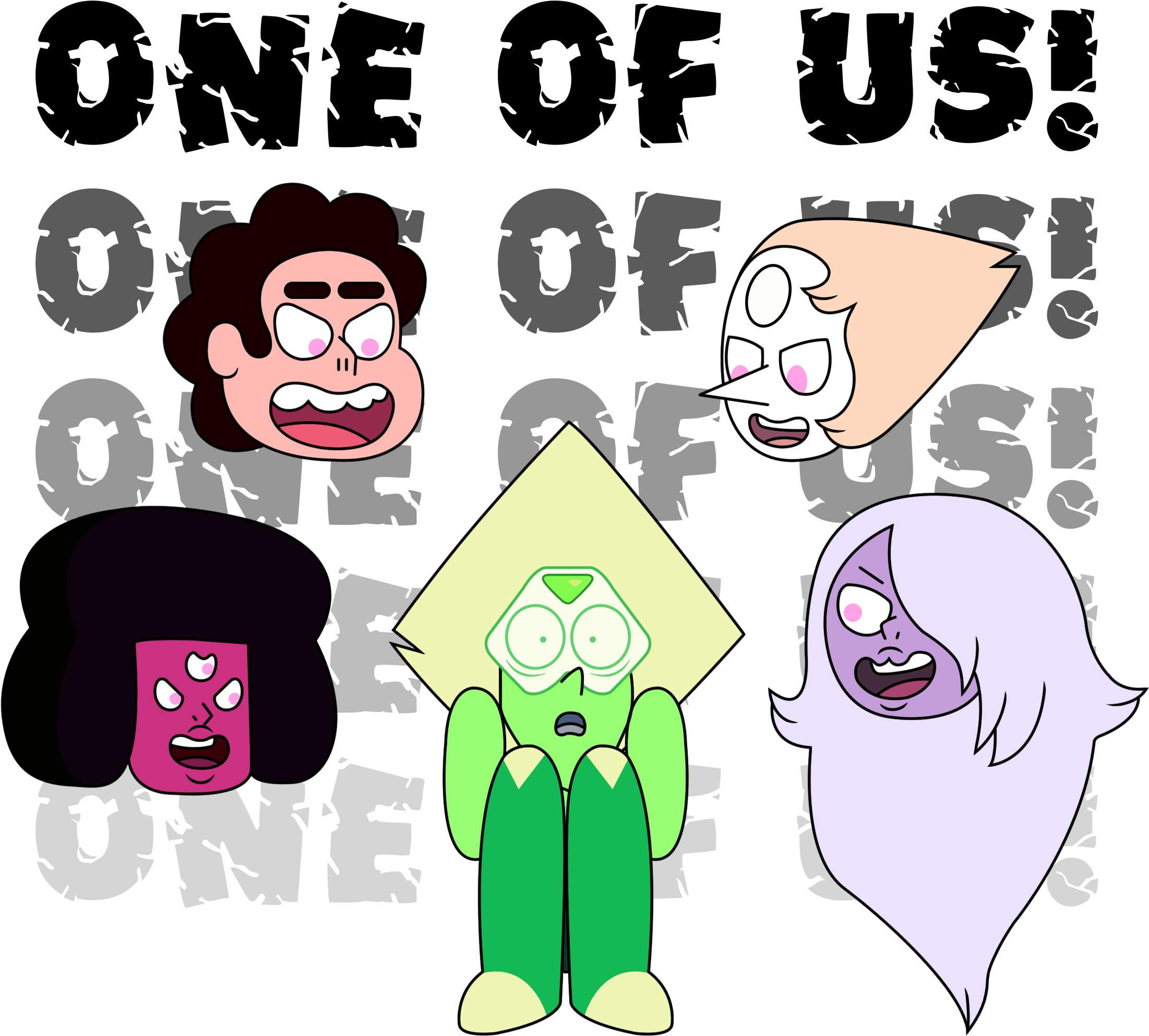 One Of Us Steven Universe Clipart (2307x2135), Png Download
