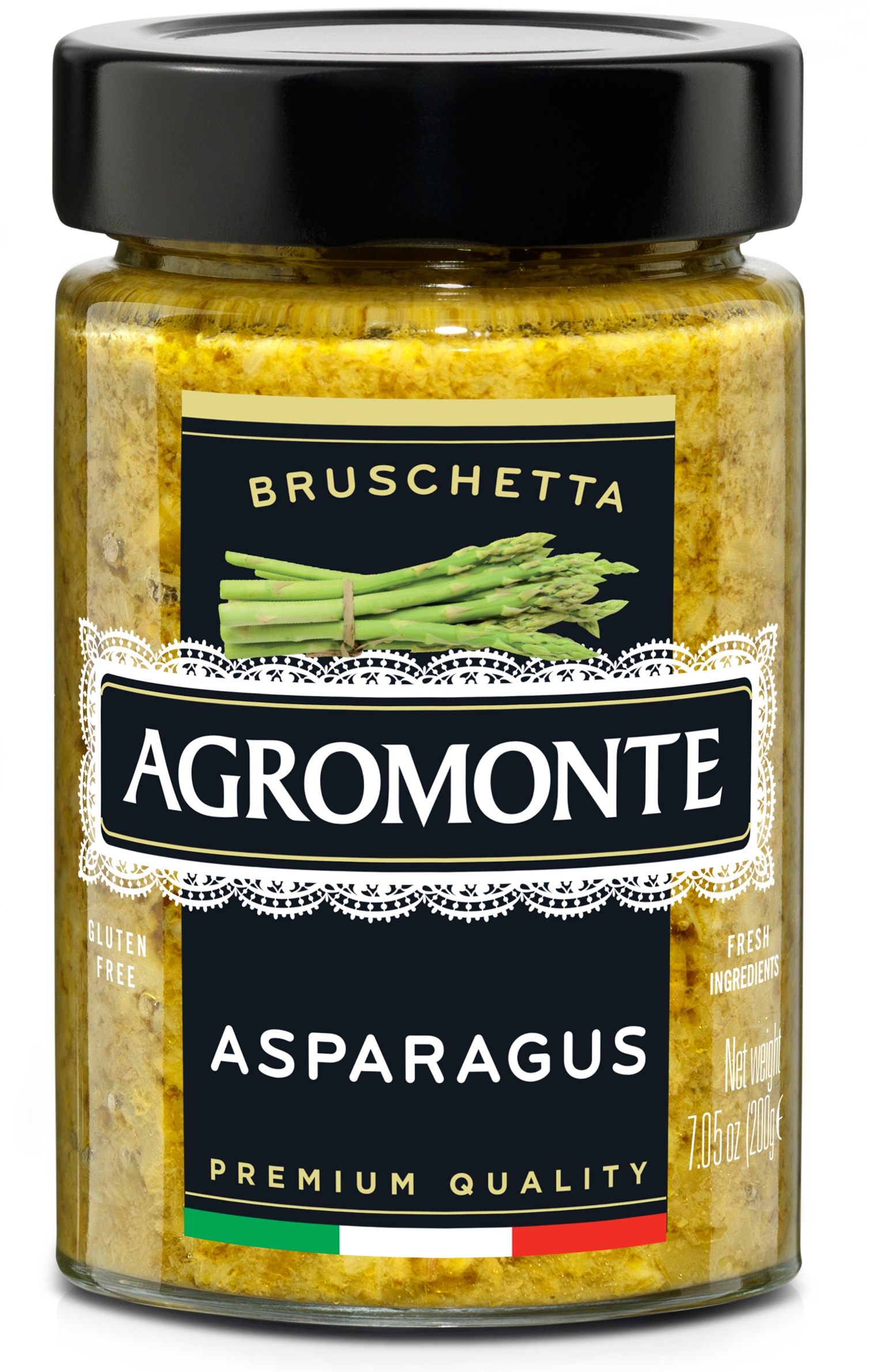 Asparagus Bruschetta - Bruschetta Clipart (1508x2380), Png Download