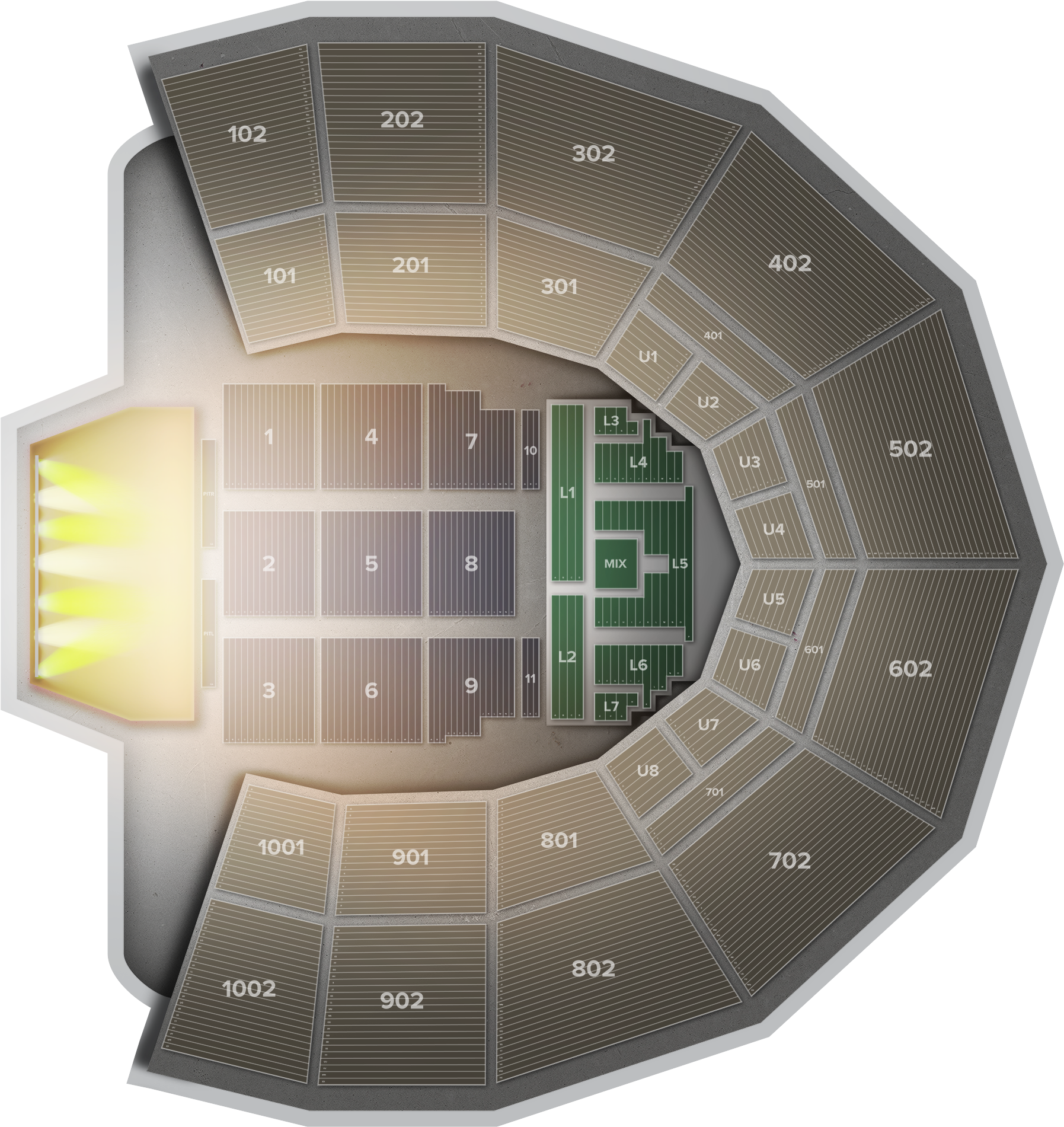 Tom Petty And The Heartbreakers At Tom Petty And The - Soccer-specific Stadium Clipart (1795x1901), Png Download