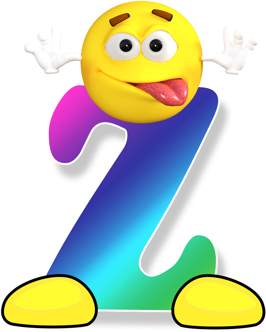 Abc Alphabet Smiley Letters Png Image - Smiley Z Clipart (1280x1280), Png Download