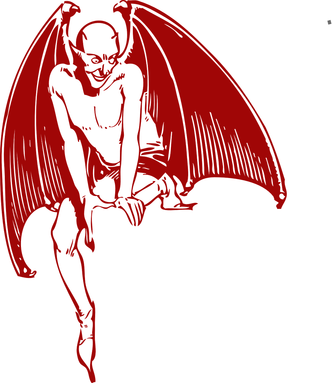 Devil Evil Demon Monster Wings Png Image - Devil Png Clipart (1113x1280), Png Download