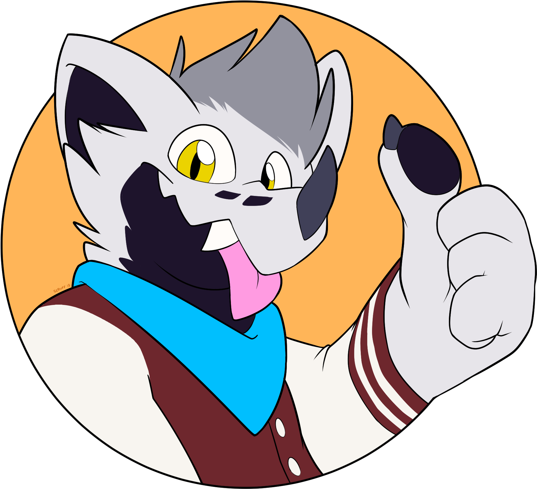 Betaetadelota Thumbs Up - Cartoon Clipart (2200x2200), Png Download