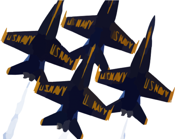 Aircraft Clipart Navy Plane - Blue Angel Jets Clip Art - Png Download (640x480), Png Download