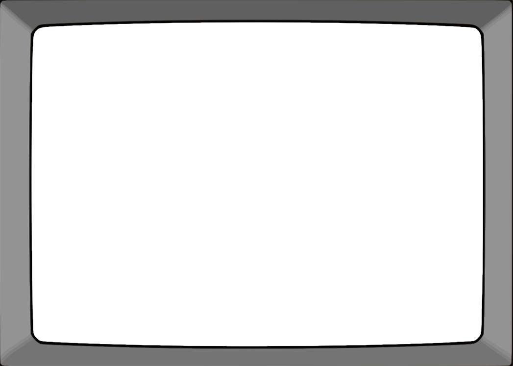 Tv Frame Nologo - Flat Panel Display Clipart (1047x748), Png Download
