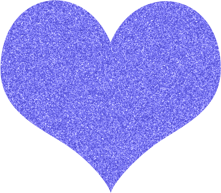 Purple Heart Free Glitter Hearts Clipart Karen Cookie - Purple Glitter Heart Clipart - Png Download (800x675), Png Download