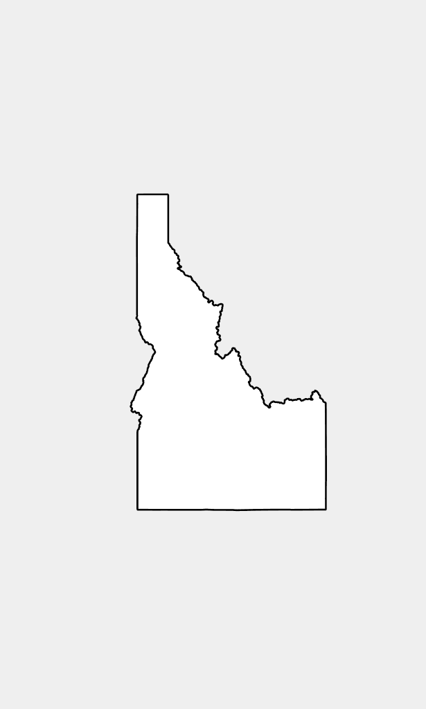 Idaho Drawing Silhouette - Idaho Outline Clipart (615x1024), Png Download