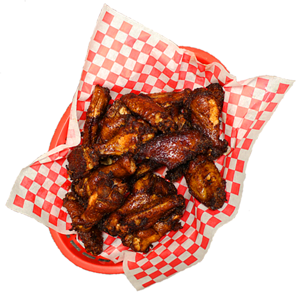 Smoked-fried Chicken Wings - Smoked Chicken Wings Png Clipart (609x601), Png Download