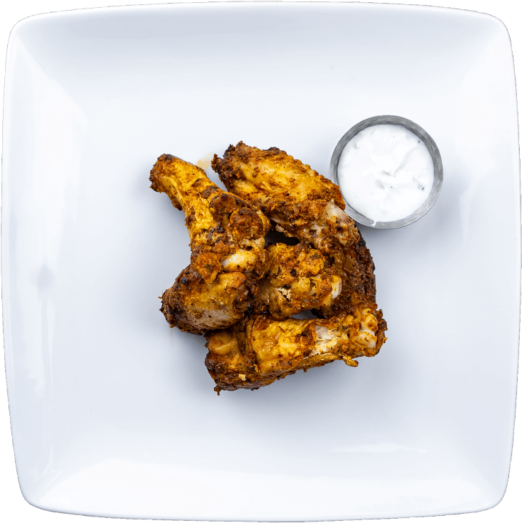 Jerk Baked Chicken Wings - Crispy Fried Chicken Clipart (800x800), Png Download