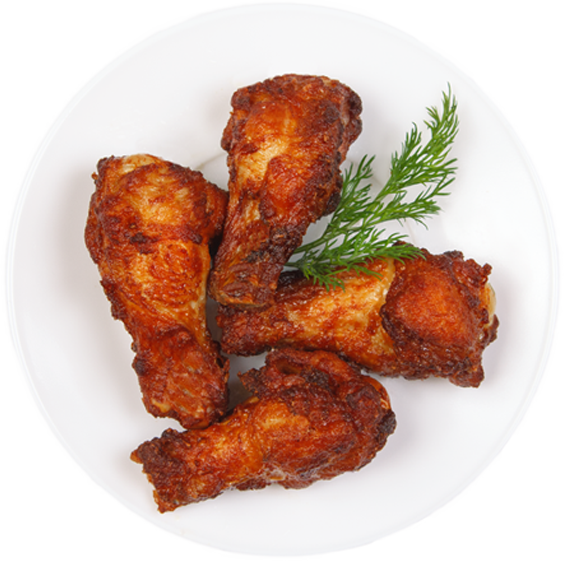 Chicken Wings Spicy - Crispy Fried Chicken Clipart (566x566), Png Download