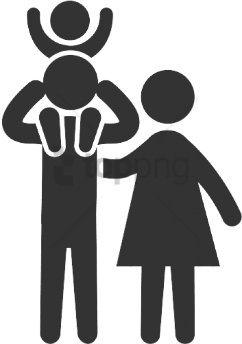 Free Png Computer Icons Parental Leave Family Father - Family Of 3 Icon Transparent Background Clipart (480x682), Png Download
