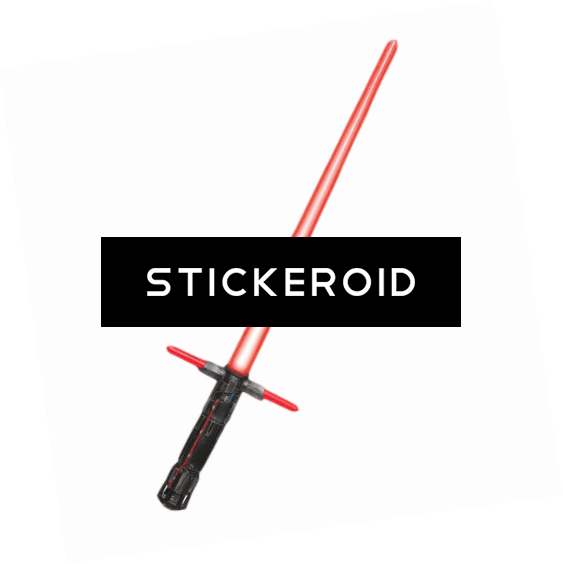 Kylo Ren Red Lightsaber - Quartz Clock Clipart (563x564), Png Download