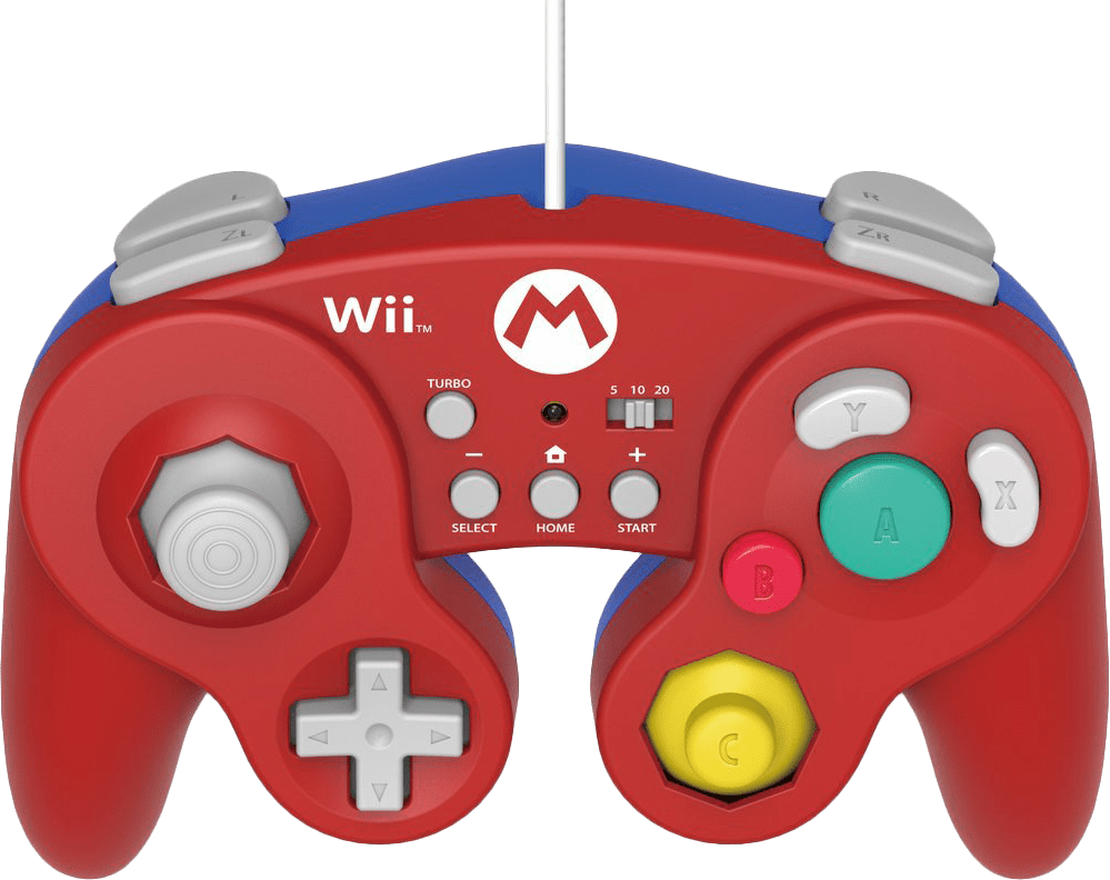 Hori Battle Pad / Controller - Nintendo Gamecube Controller For Wii Clipart (999x792), Png Download