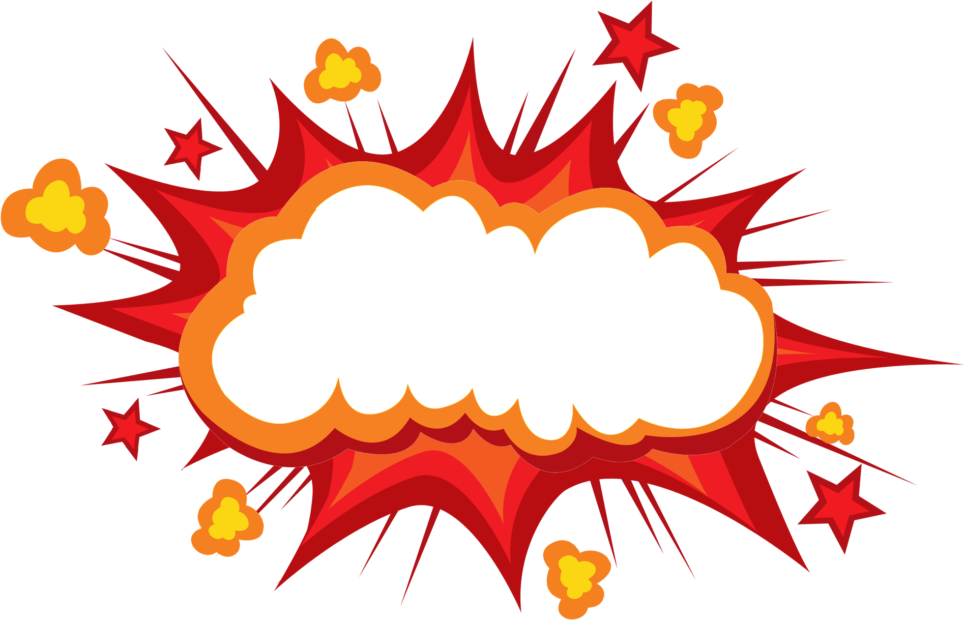 Comic Book Explosion Png , Png Download - Explosion Cartoon Clipart (1895x1219), Png Download