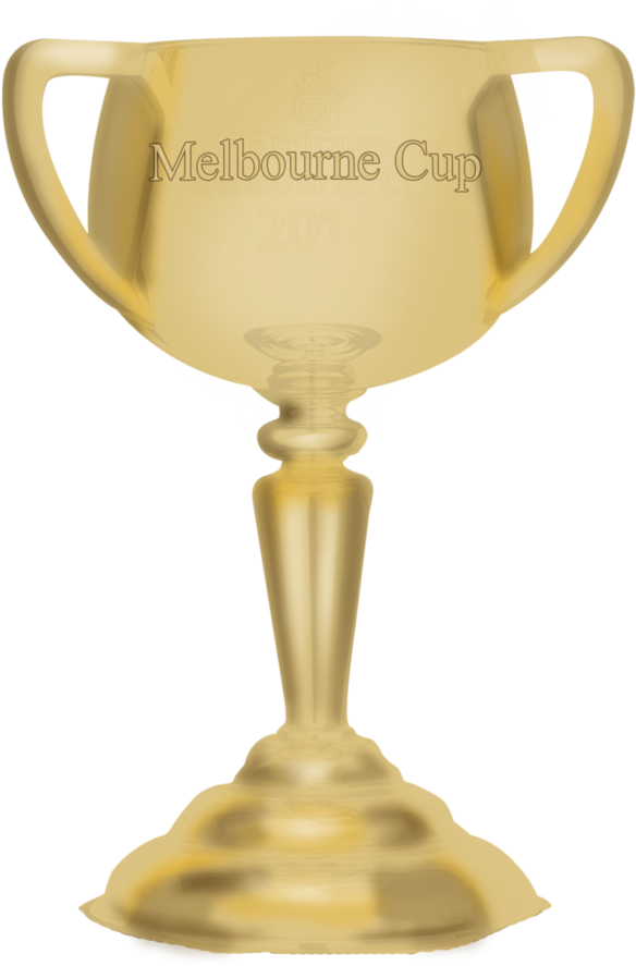 Trophy Drawing Glass - Melbourne Cup 2018 Trophy Clipart (893x894), Png Download