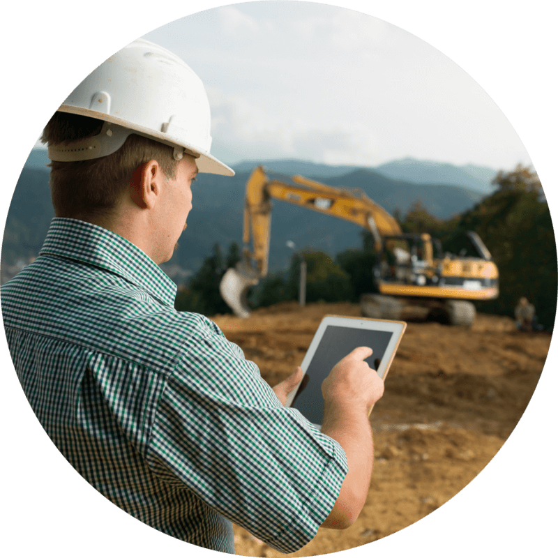 Digital Ids Standardize & Track Osha Compliance So - Mobile Technology Construction Clipart (800x800), Png Download