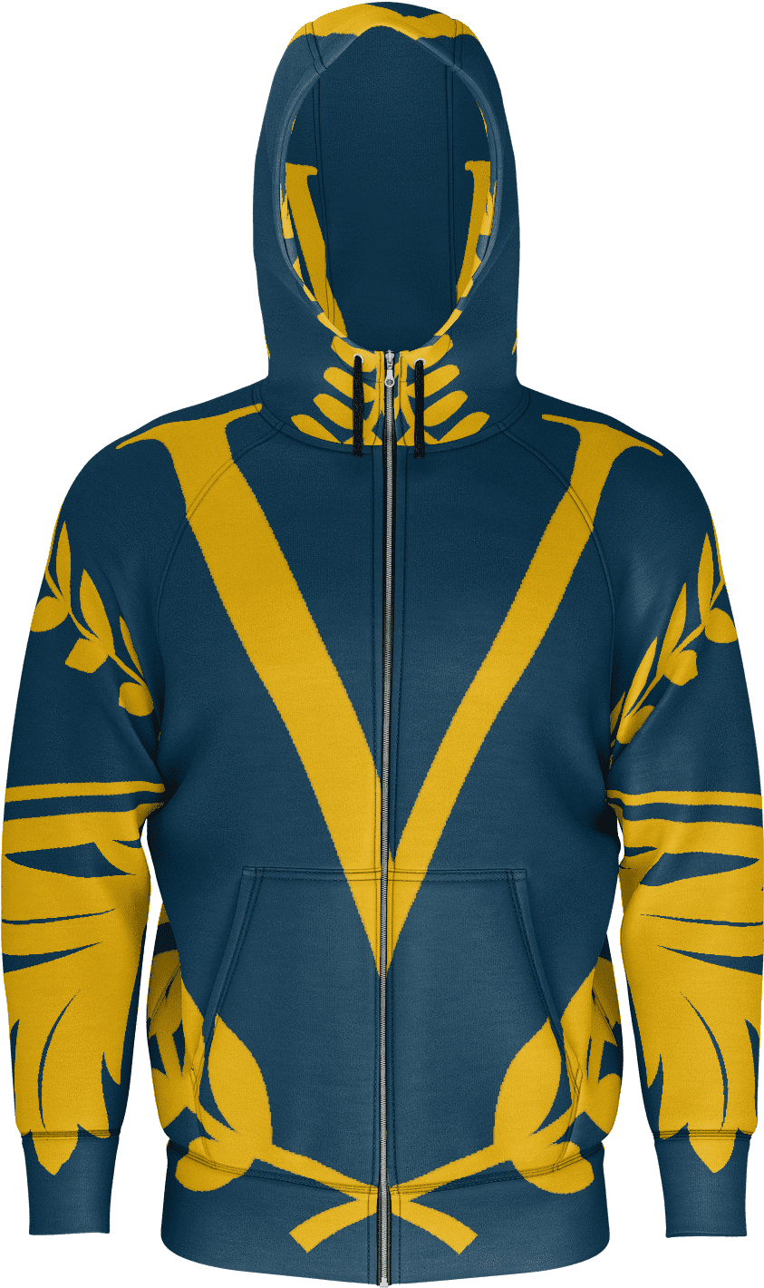 Gold Shield Navy Sweatshirt - Hoodie Clipart (1600x1600), Png Download