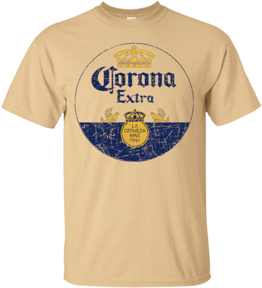 Corona Extra Beer T-shirt Custom Designed Color Worn - Corona Extra Clipart (600x600), Png Download