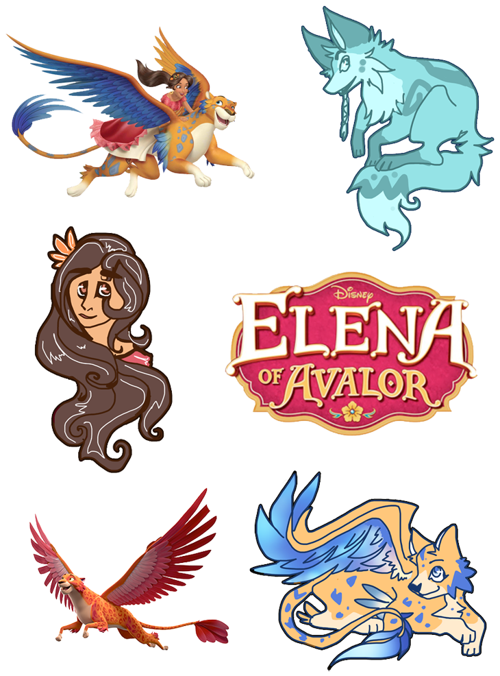 “ My Complete Elena Of Avalor Sticker Sheet I Own A - Elena Of Avalor Clipart (730x986), Png Download