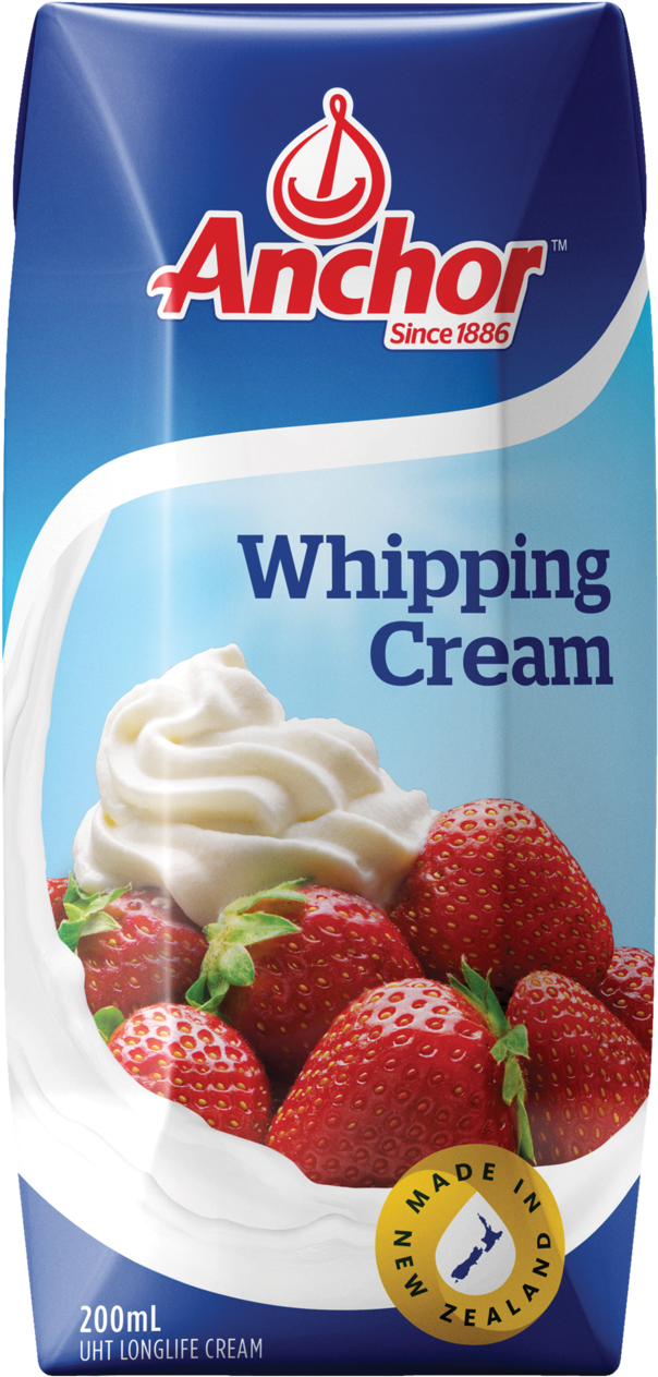 Anchor Whipping Cream 200ml - Anchor Whipping Cream Small Clipart (1057x1279), Png Download
