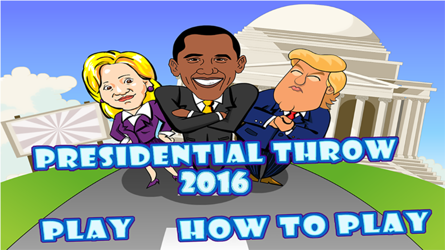 President Throw - Cartoon Clipart (1024x500), Png Download