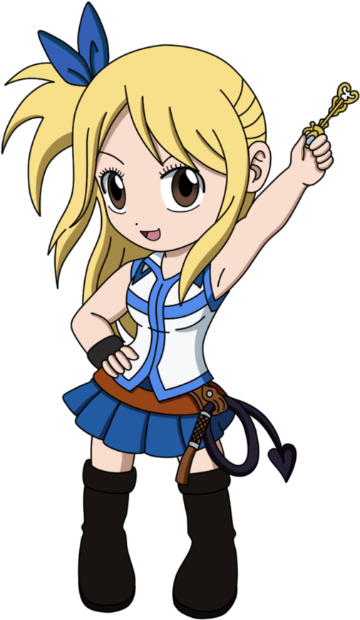 Fairy Tail Lucy Png - Lucy From Fairy Tail Chibi Clipart (843x948), Png Download