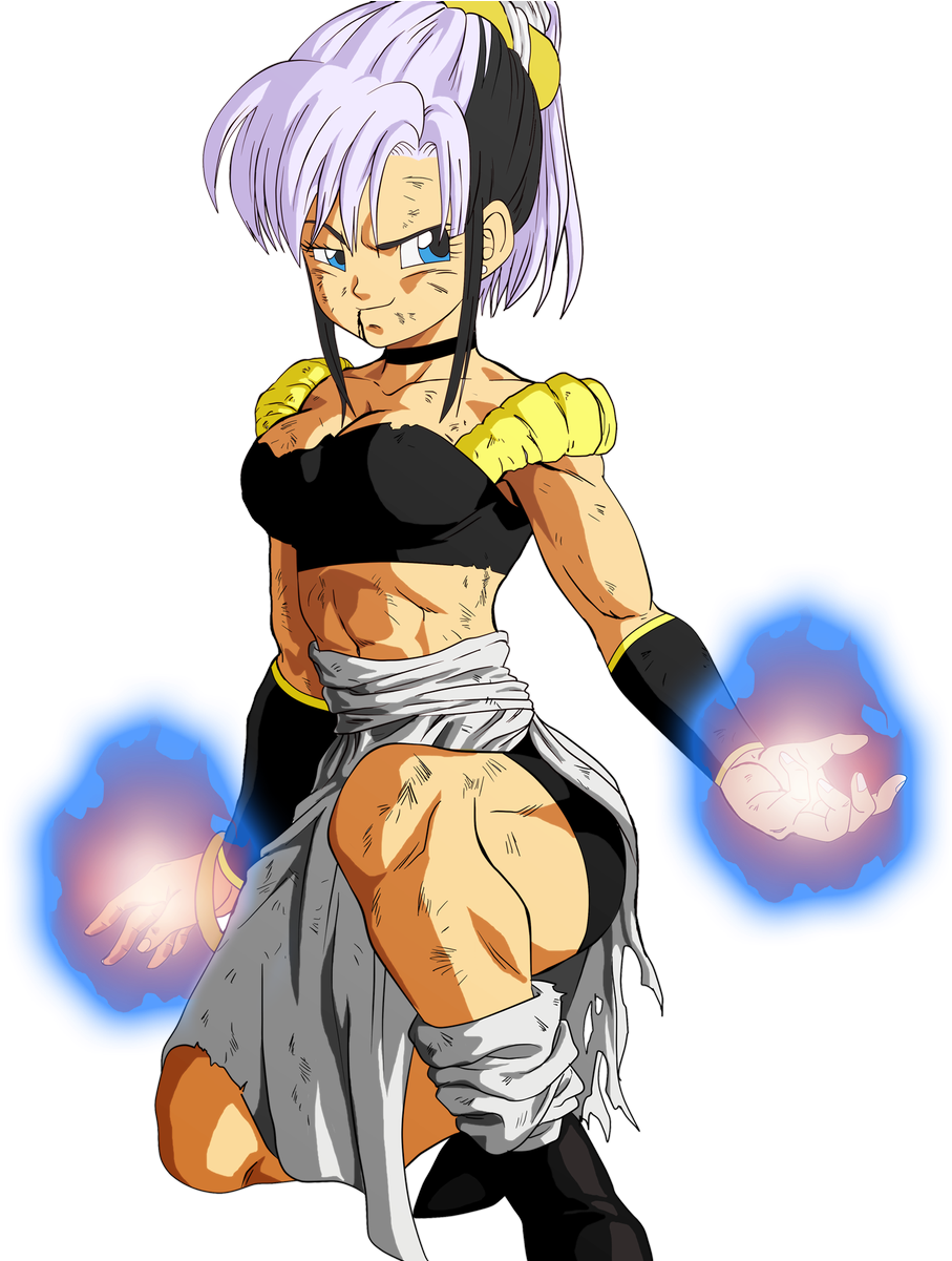 Buruchi, The Fusion Of Bulma And Chi-chi - Dragon Ball Fusion Bulchi Clipart (977x1200), Png Download
