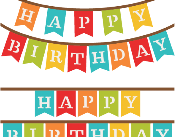 Happy Birthday Flag Banner Png Clipart (640x480), Png Download