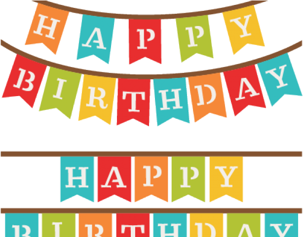 Happy Birthday Flag Banner Png Clipart Large Size Png Image Pikpng