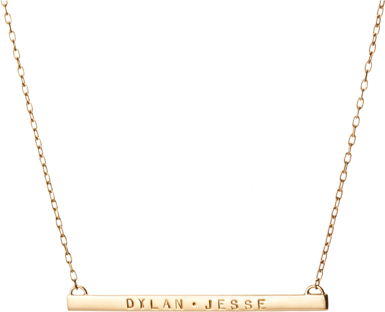 Skinny Tag Jennifer Transparent Background - Necklace Clipart (800x800), Png Download