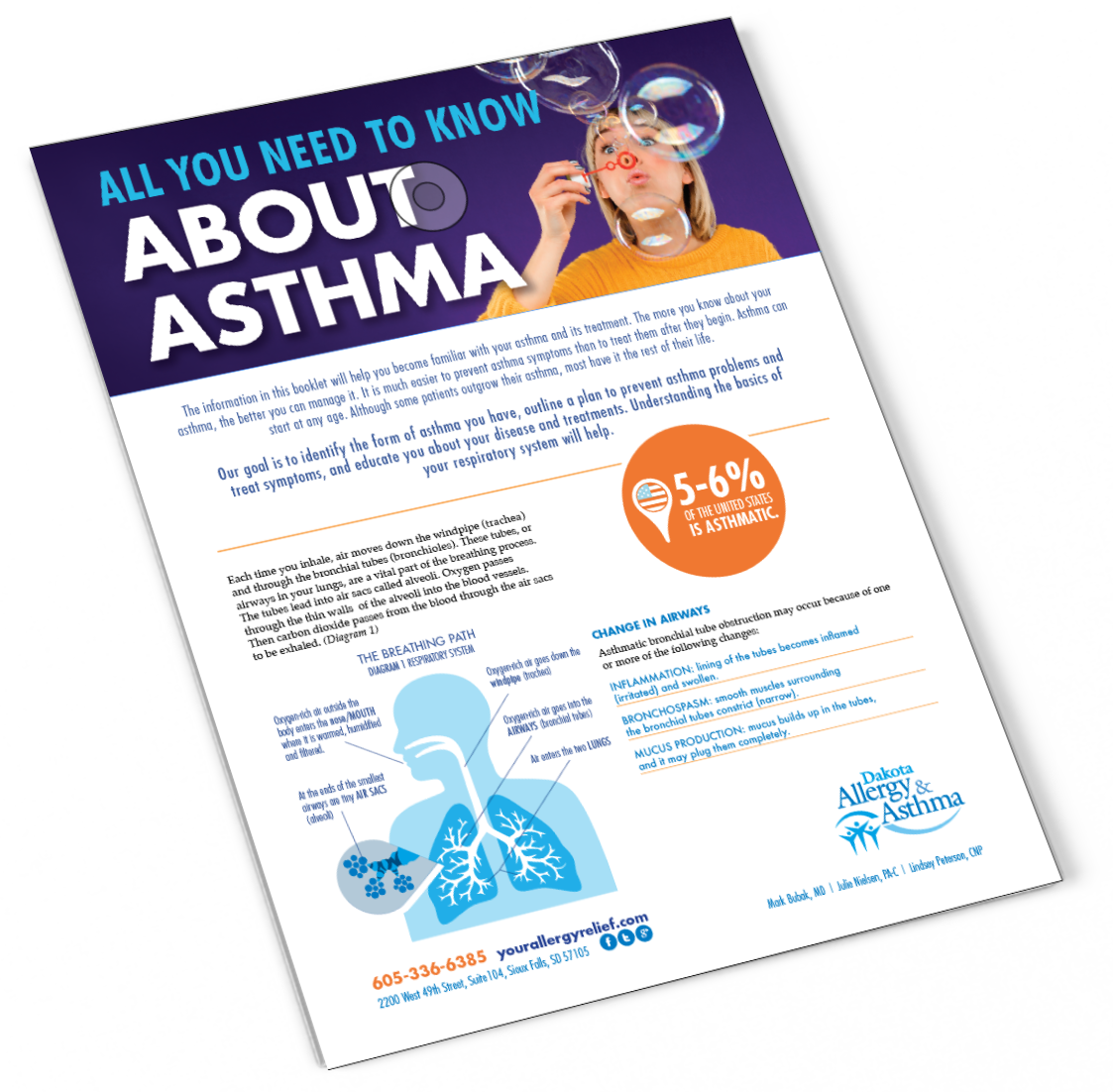 All You Need To Know About Asthma Cover - Flyer Clipart (1123x1102), Png Download
