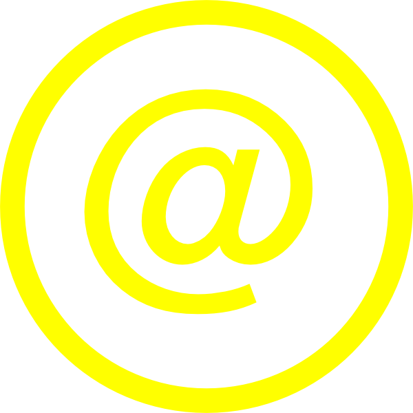 Email Logo Yellow Transparent Clipart (600x600), Png Download