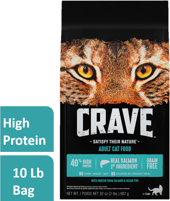 Crave Grain-free With Protein From Salmon & Ocean Fish - Crave Cat Food Clipart (772x725), Png Download