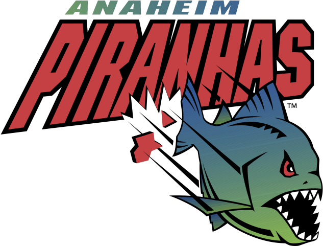 Anaheim Piranhas Logo - Anaheim Piranhas Clipart (866x650), Png Download