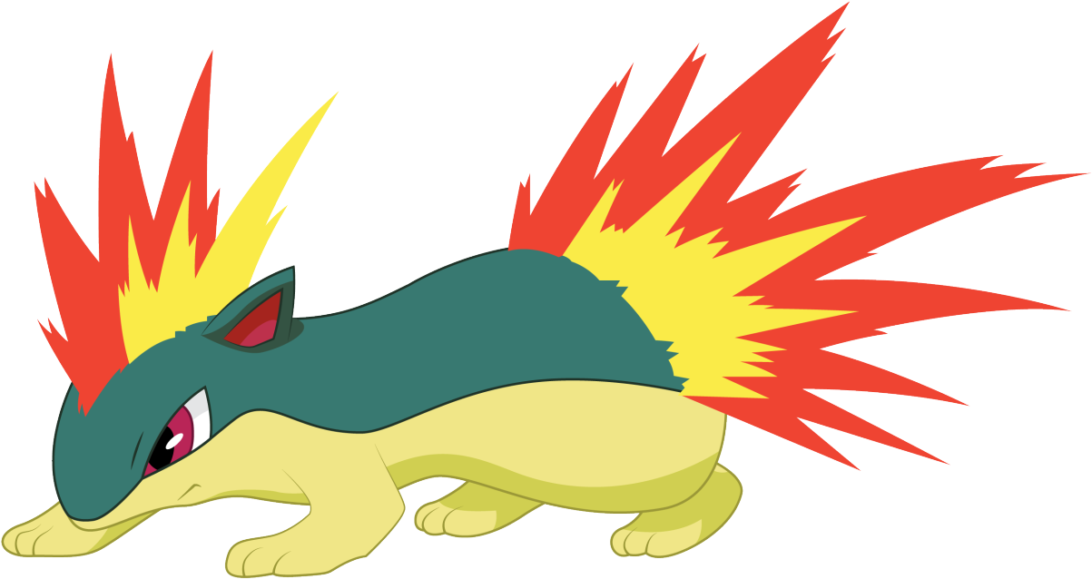 Quilava, A Fire-type Pokemon And The Evolve Form Of - Quilava Clipart (1203x638), Png Download