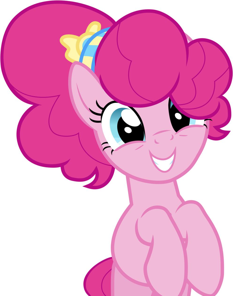 Clipart Wallpaper Blink - Mlp Pinkie Pie Ponytail - Png Download (1024x1265), Png Download