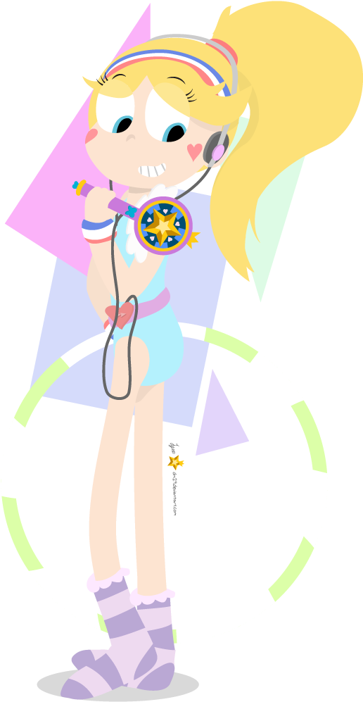 Butterfly Clip Ponytail - Star Vs The Forces Of Evil Ponytail - Png Download (600x1050), Png Download