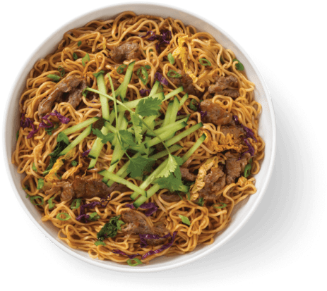 Spicy Korean Beef Noodles - Noodles And Company Zucchini Truffle Mac Clipart (700x467), Png Download