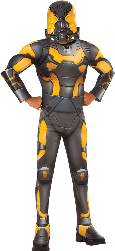 Halloween Costume Ant Man , Png Download - Yellow Jacket Marvel Cosplay Clipart (389x851), Png Download