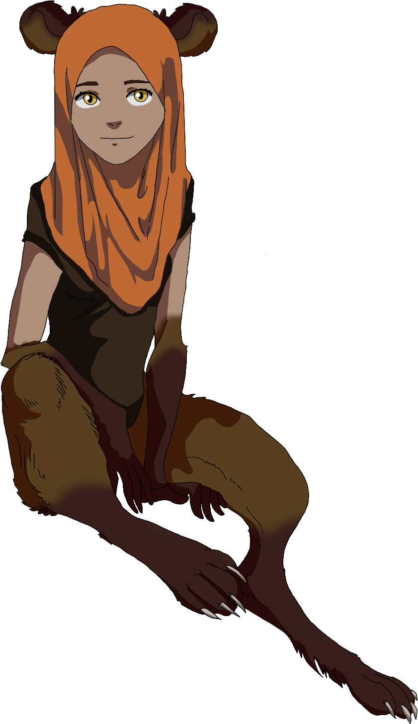 #ewok #girl #faun #oc #supernatural - Cartoon Clipart (1134x1587), Png Download