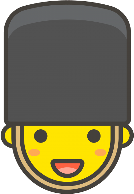 Guard Emoji - Cartoon Clipart (866x650), Png Download