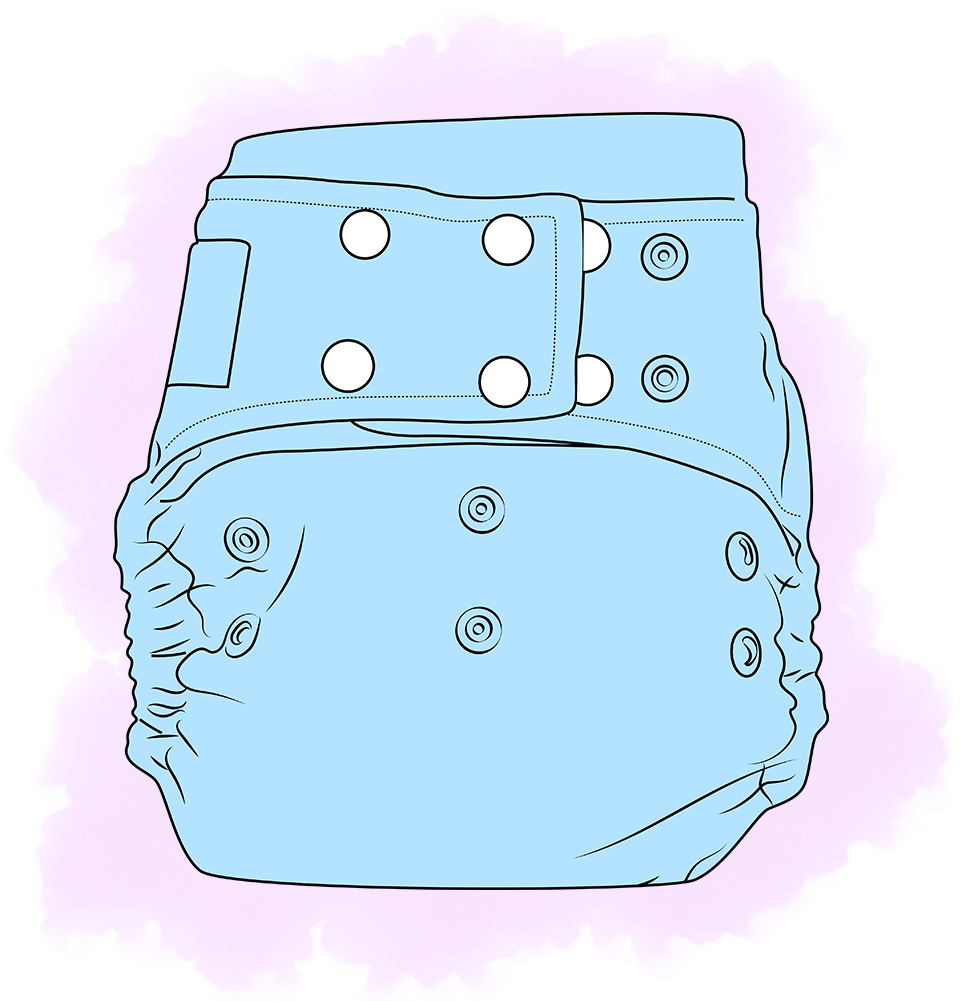 Cloth Diaper Clip Art - Png Download (1000x1000), Png Download