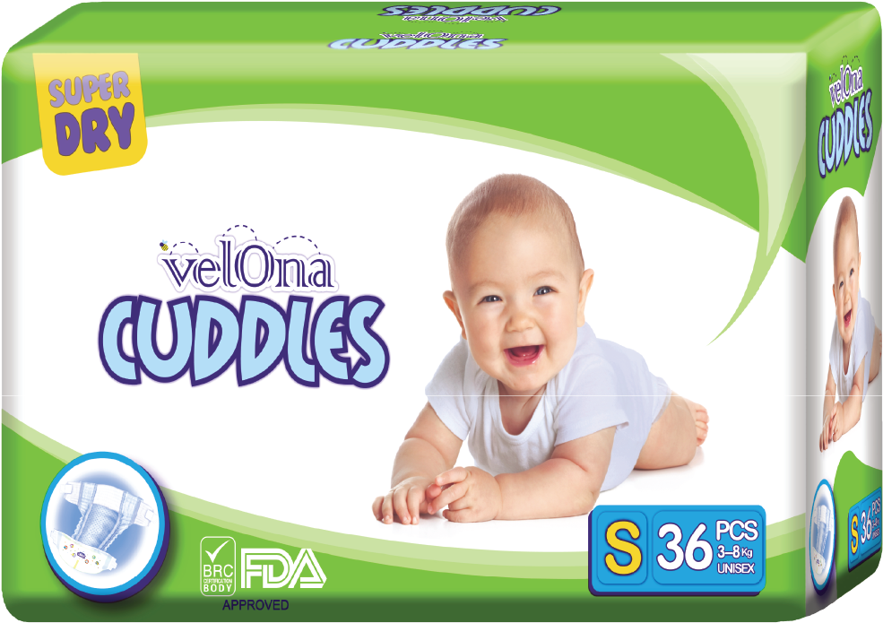 Best Diaper In Sri Lanka Velona Cuddles Classic - Velona Cuddles Clipart (1000x1000), Png Download