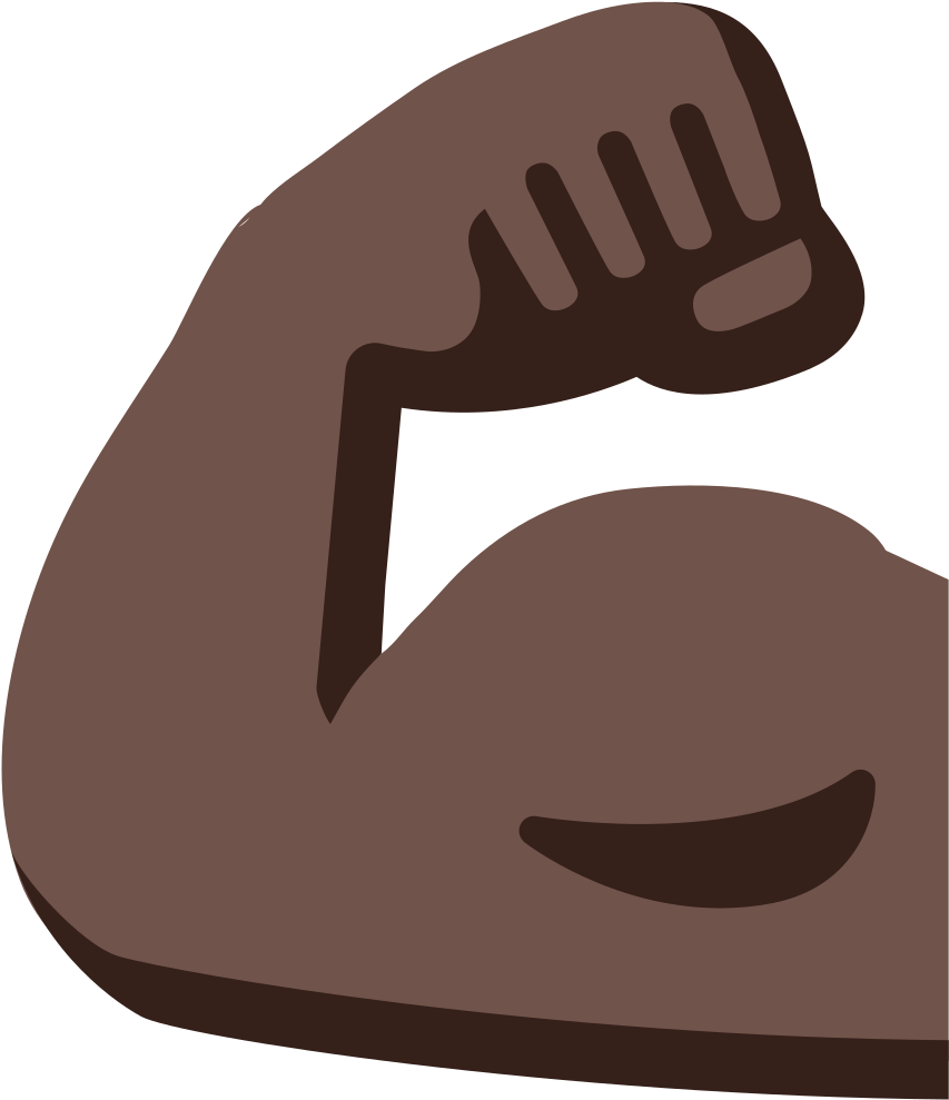 Emoji U1f4aa 1f3ff - Android Strong Arm Emoji Clipart (1024x1024), Png Download