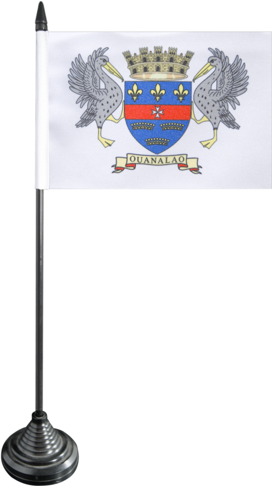 France Saint Barthélemy Table Flag - Saint Barthélemy Clipart (560x1001), Png Download