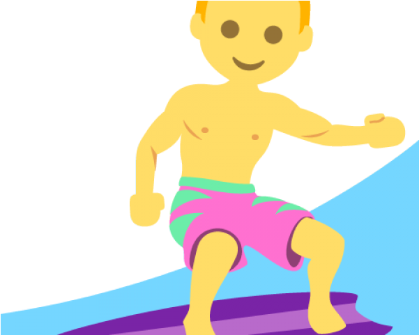 Surfer Emojis Clipart (640x480), Png Download