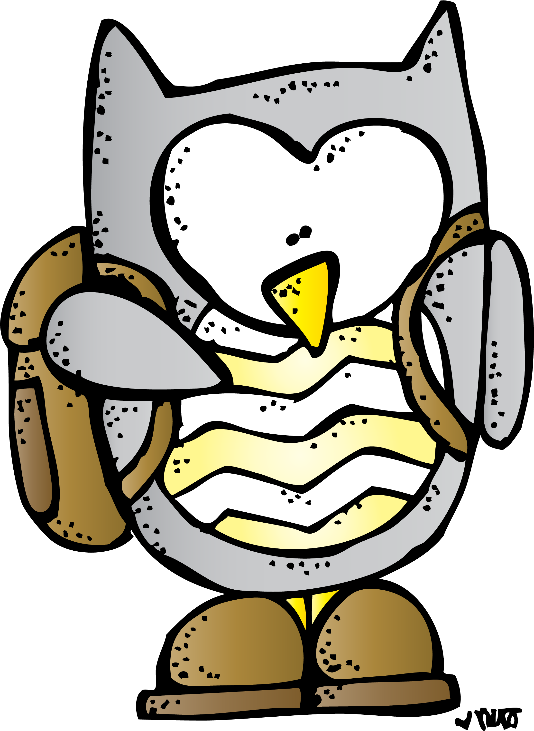 Woodland Animals Theme, Dj Inkers, Education Clipart, - Melonheadz Owl - Png Download (2231x2999), Png Download